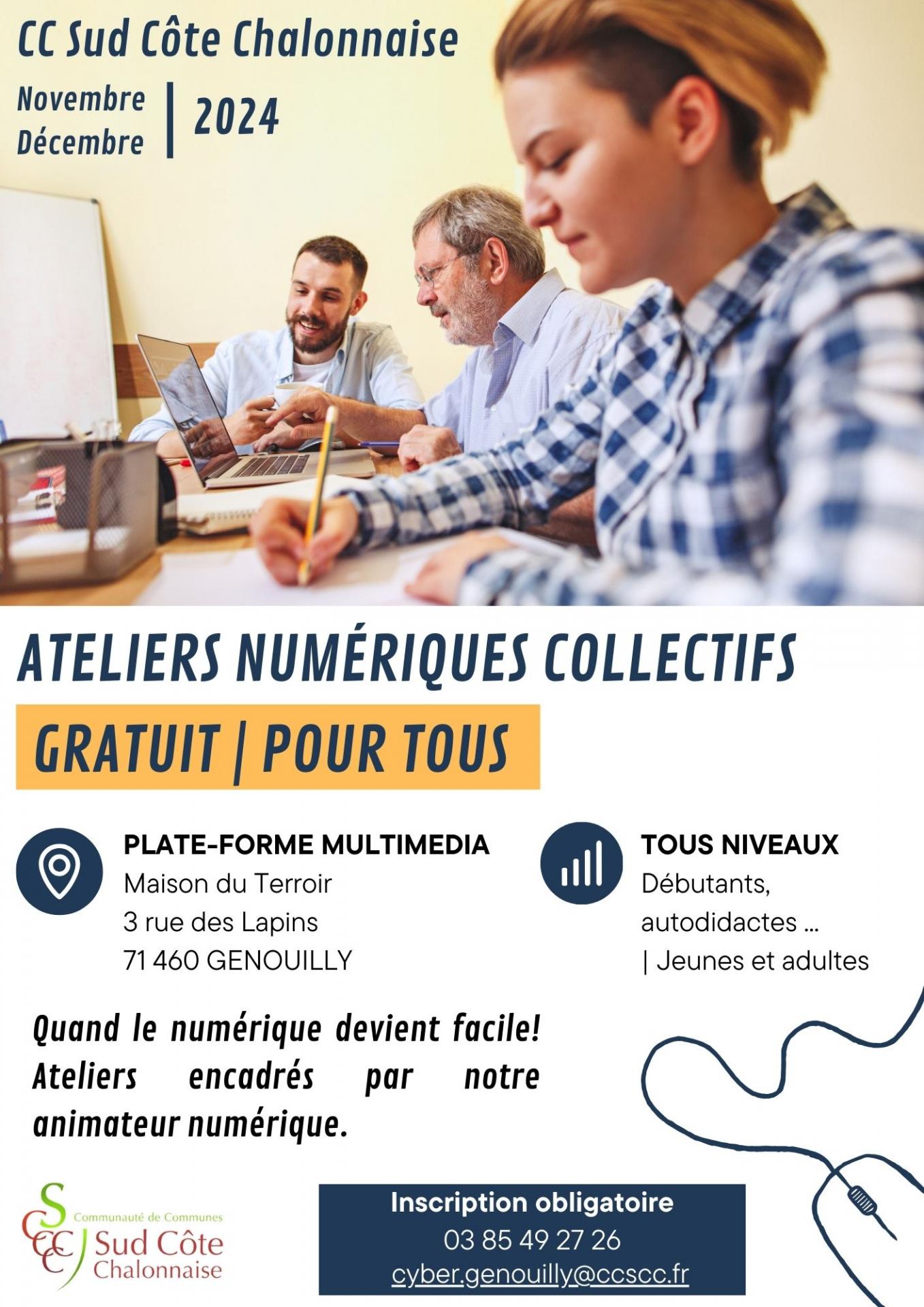 Ateliers numériques collectifs - Plateforme Multimédia