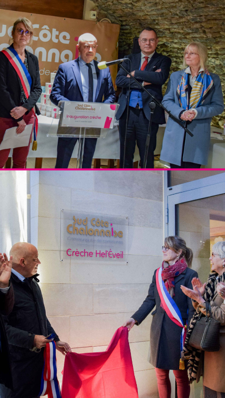 inauguration crèche sainte-helene
