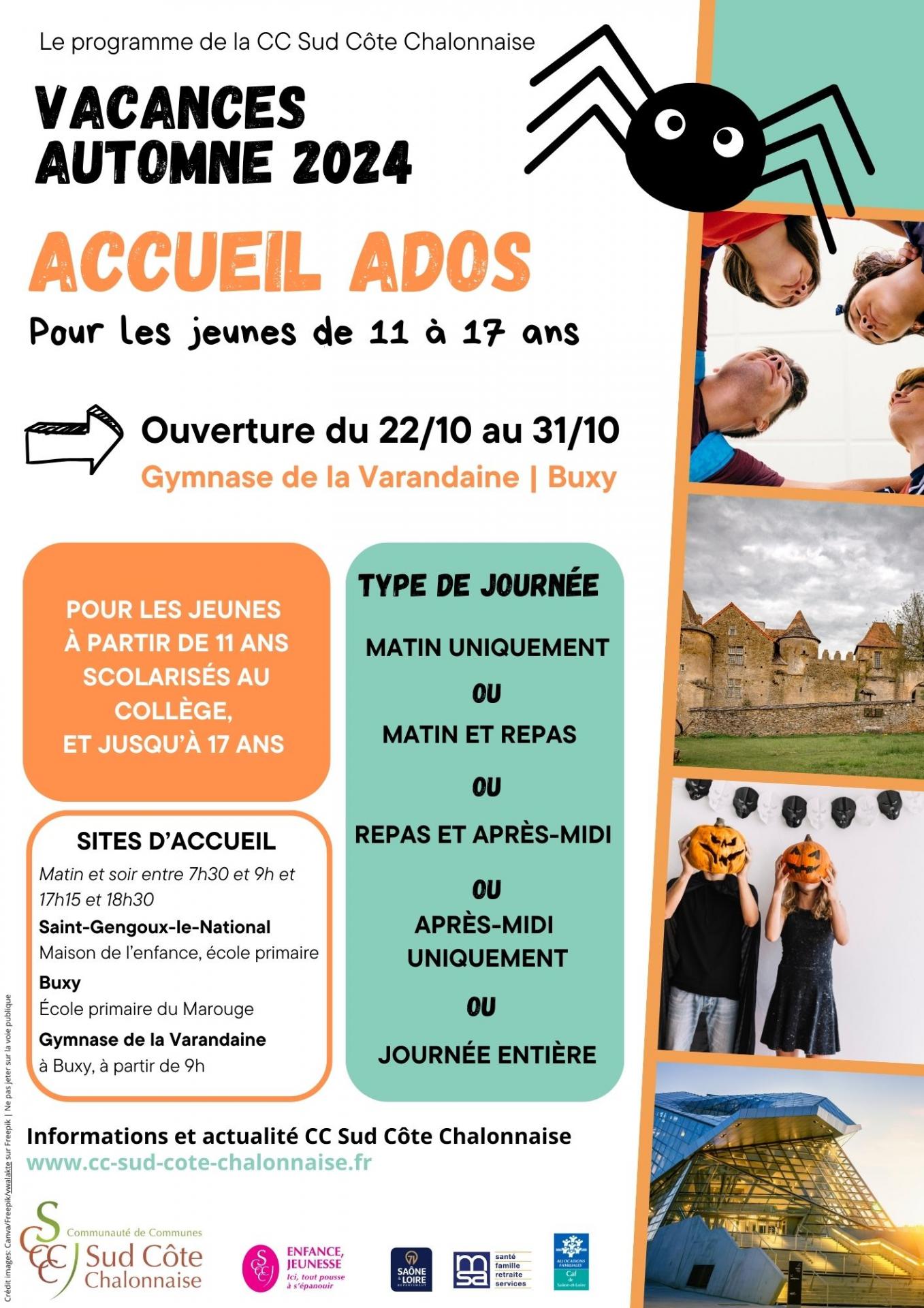 programme ados OCTOBRE 2024